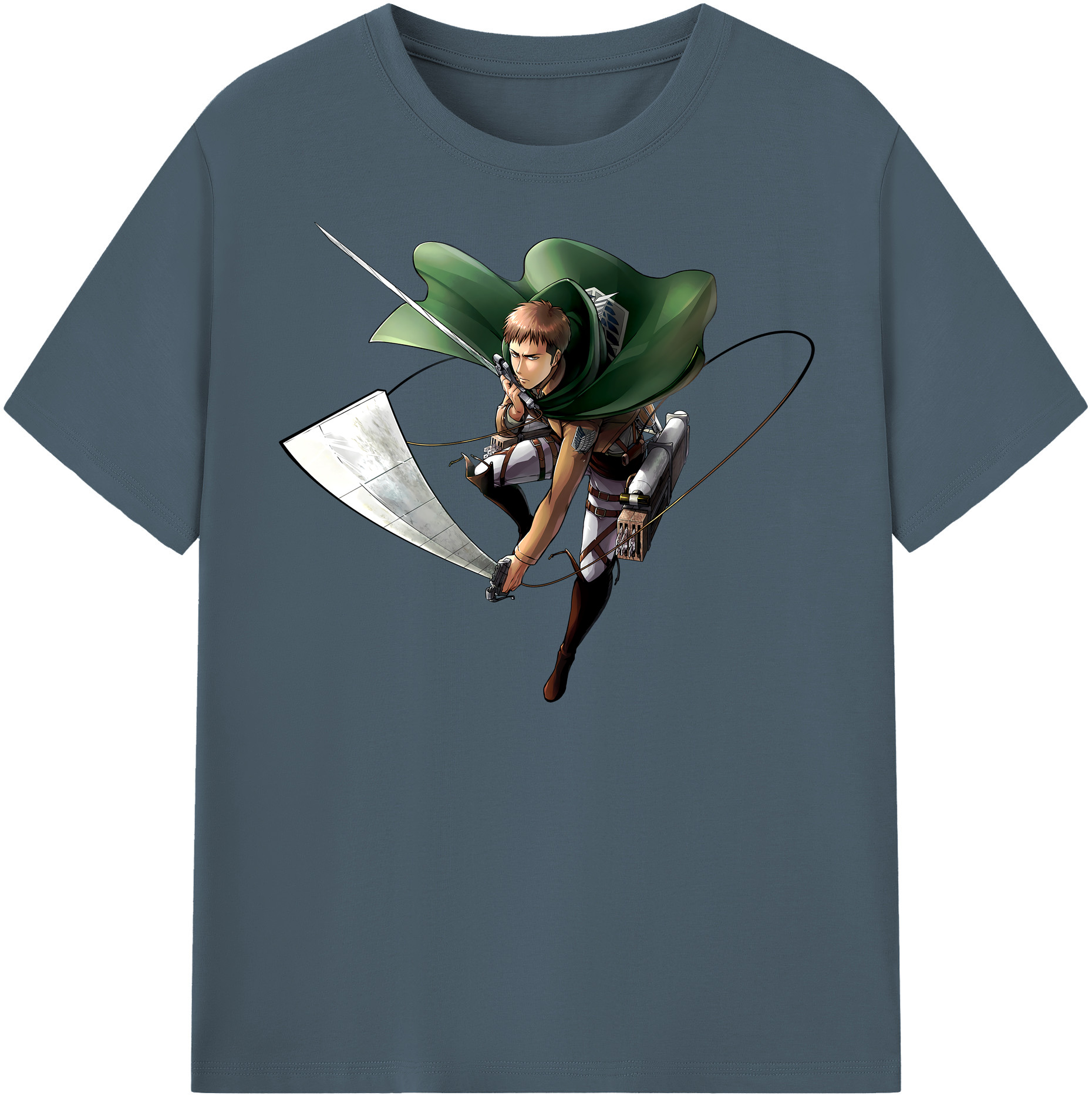 （画像用） 進撃の巨人 Attack on Titan 綿100％半袖Tシャツ（フロントプリント）